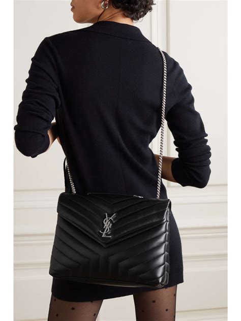 borse lou yves saint laurent|SAINT LAURENT Loulou medium quilted leather shoulder bag.